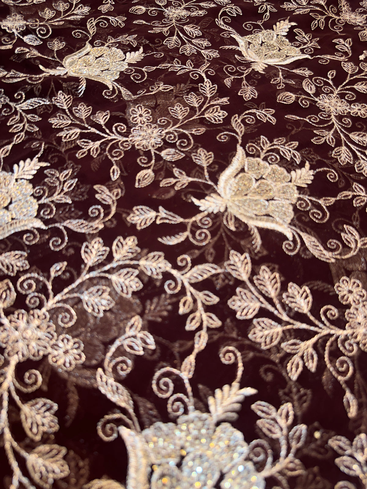 Premium Dark Chocolate Brown Zari Work Saree With Dupatta ✨