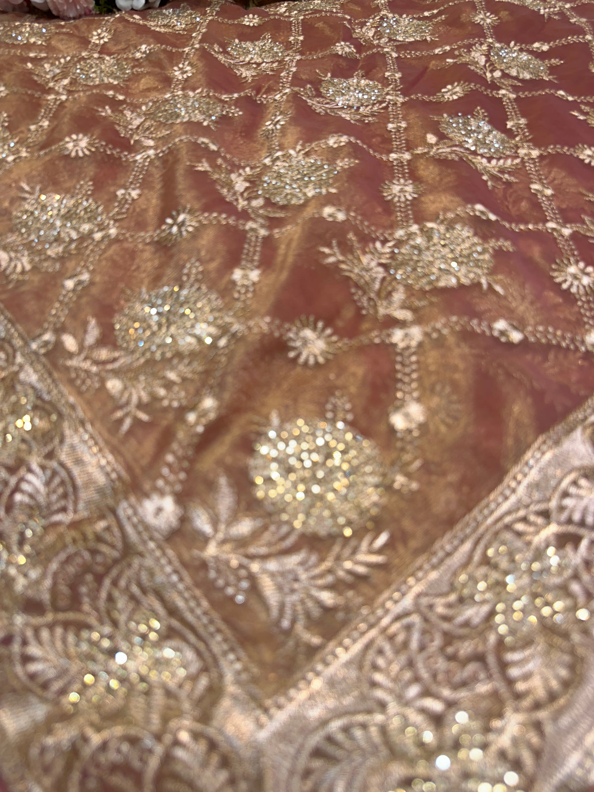 BUY 1 GET 1 FREE – Premium Rosewood Designer Saree