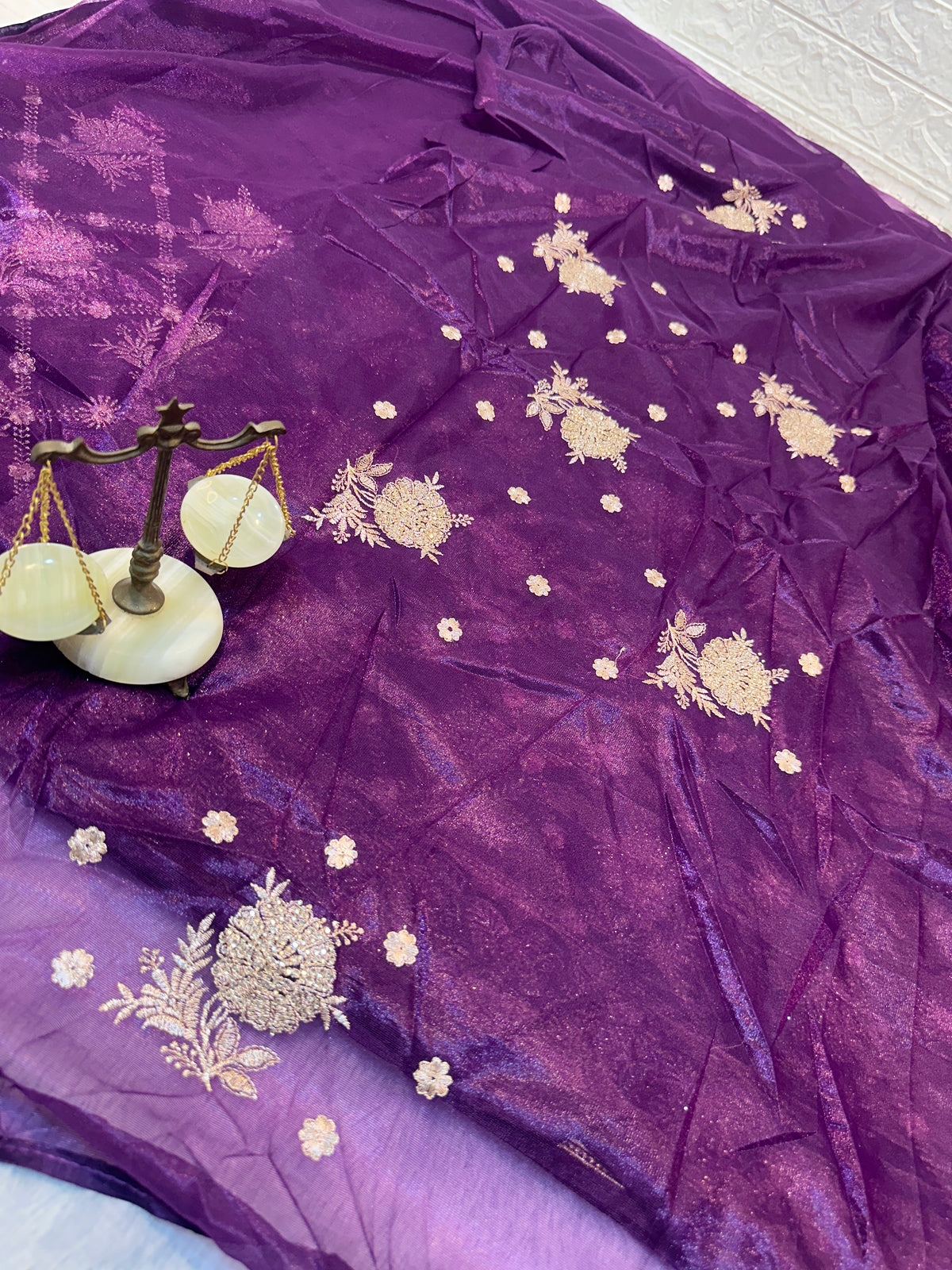 BUY 1 GET 1 FREE – Premium Royal Purple Designer Saree