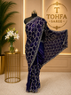 Premium Royal blue Designer Saree with Intricate Beads Work