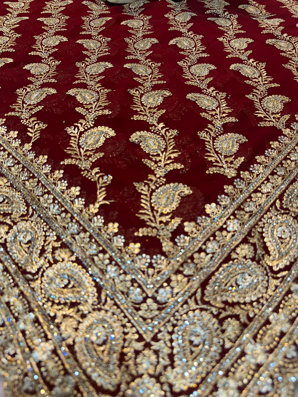 Premium Bridal Saree with Dupatta | Heavy Zari & Embroidery Work