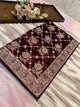 BUY 1 GET 1 FREE – Royal Burgundy Zari & Zarkhan Saree