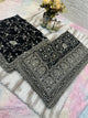 Premium Black Saree with Dupatta | Heavy Embroidery & Stone Work