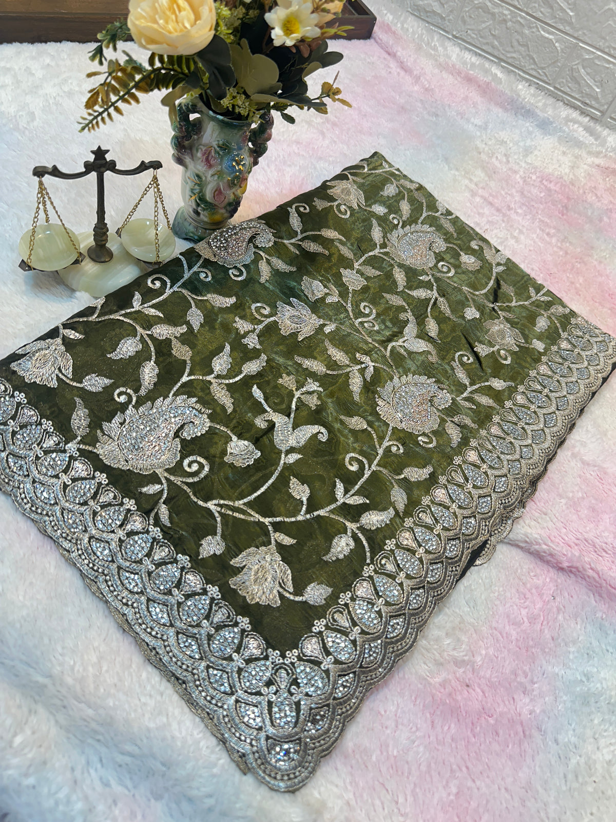 Buy 1 Get 1 FREE – Premium Zari Work Saree ✨