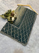 Olive Green Shadow Zarkhan Saree – Premium DESIGNER Collection
