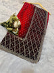 Elegant Red Shadow Zarkhan Designer Saree