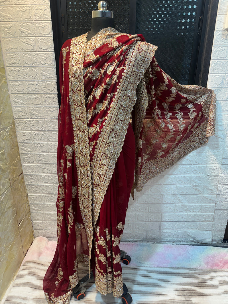SAREES WITH DUPPATA